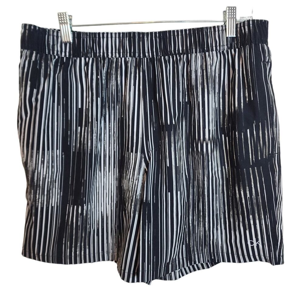 Calvin Klein UPF40 Swim Shorts, Black/White, NWT, Large